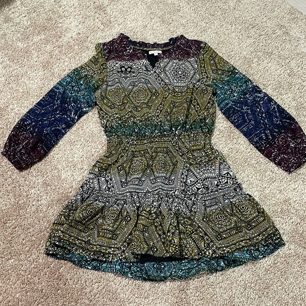 rainbow printed dress